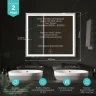 Зеркало MIXLINE Мелис 800х700 (ШВ) сенсорный выключатель, светодиодная подсветка