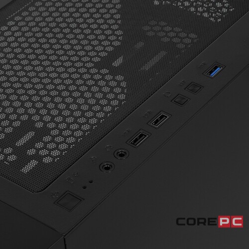 Компьютерный корпус 1STPLAYER FIREBASE X4-M TG LED Black (X4-M-BK-2F1P-1F1)