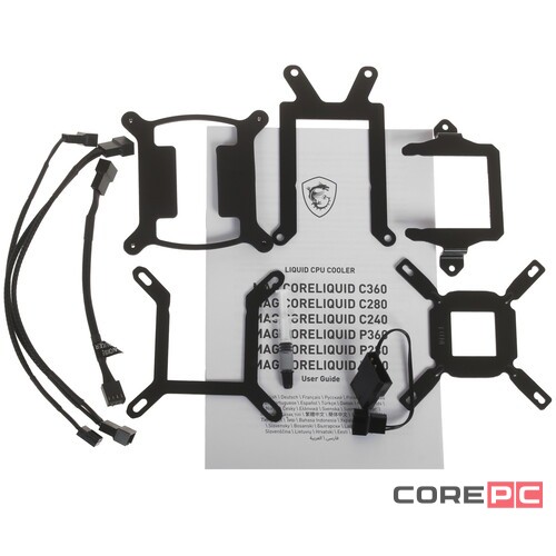 Система жидкостного охлаждения для процессора MSI MAG CORELIQUID P360 Black 306-7ZW2P31-813