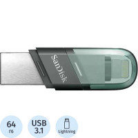 3.0 USB флеш накопитель SanDisk iXpand Flash Drive Flip 64GB (SDIX90N-064G-GN6NN)
