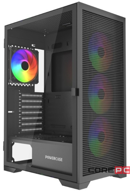 Компьютерный корпус Powercase Mistral B415 TG ARGB Black (CMAB415-A4)