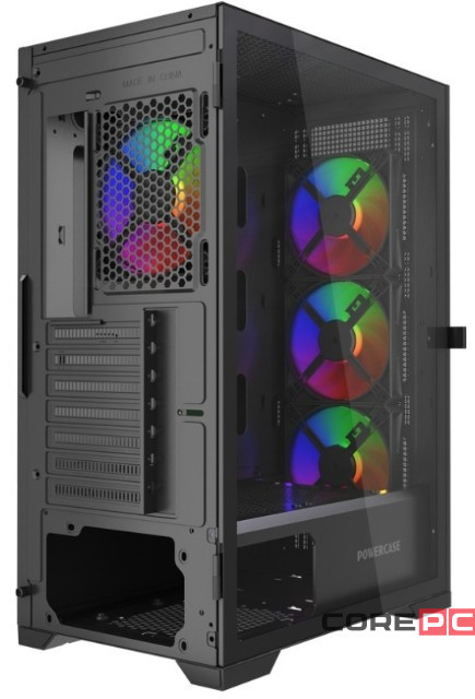 Компьютерный корпус Powercase Mistral B415 TG ARGB Black (CMAB415-A4)