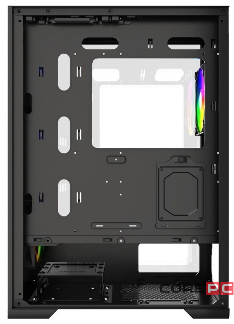 Компьютерный корпус Powercase Mistral B415 TG ARGB Black (CMAB415-A4)
