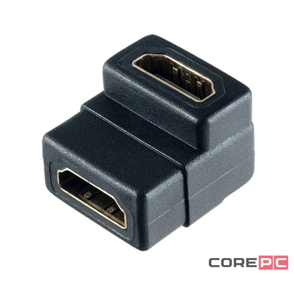Переходник HDMI (мама) - HDMI (мама) Perfeo (A7009) угловой