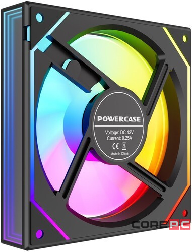 Вентилятор для корпуса Powercase (M52-12 ARGB) Black