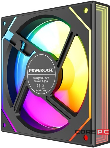 Вентилятор для корпуса Powercase (M52-12 ARGB) Black