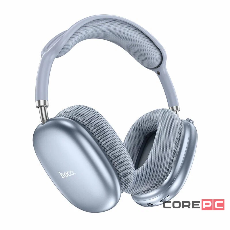Стереонаушники Bluetooth полноразмерные Hoco W35 Max V5.3/45ч голубой