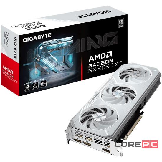 Видеокарта Gigabyte (GV-R906XGAMINGOCICE-16GD Radeon RX 9060 XT 16GB GAMING OC ICE