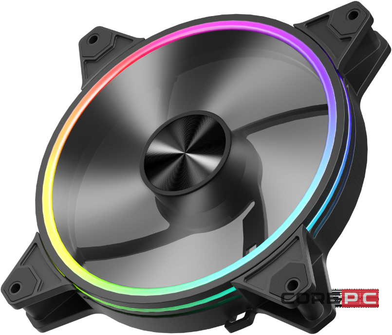 Вентилятор для корпуса 1STPLAYER FO7R-14 Reverse ARGB Black (FO7R-14-BK)