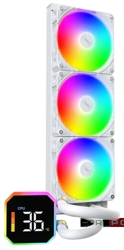 Система жидкостного охлаждения для процессора Montech HYPERFLOW DIGITAL 360 (W) White