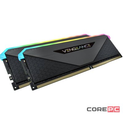 Оперативная память 16 Gb 3600 MHz Corsair VENGEANCE RGB RT  for AMD Ryzen Black (CMN16GX4M2Z3600C18)