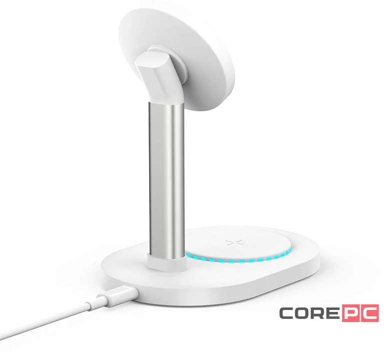 Беспроводное зарядное устройство 2в1 Recci RCW-32 15W белое