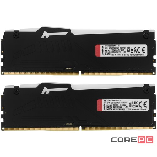 Оперативная память 32 Gb 6000 MHz Kingston FURY Beast RGB Black (KF560C36BBEAK2-32)