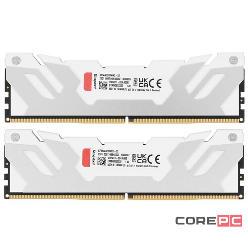 Оперативная память 32 Gb 6400 MHz Kingston FURY Renegade White (KF564C32RWK2-32)