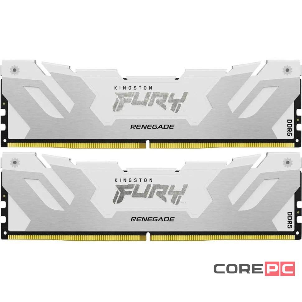 Оперативная память 32 Gb 6400 MHz Kingston FURY Renegade White (KF564C32RWK2-32)