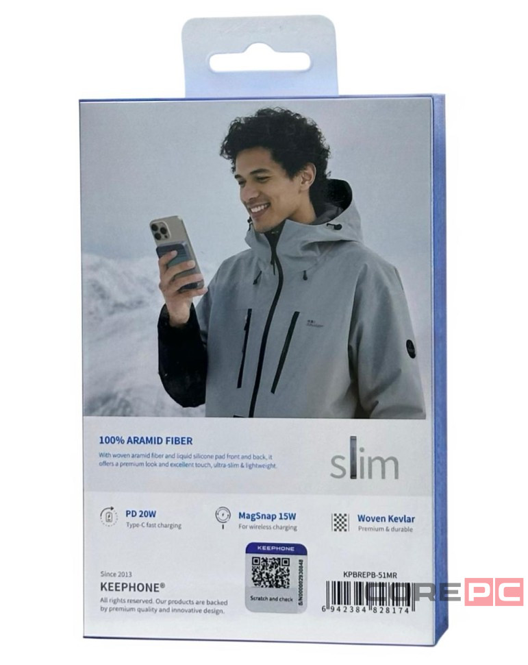 Powerbank магнитный с MagSafe Keephone Brendy 10000mAh cиний