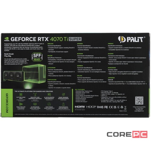 Видеокарта Palit (NED47TSS19T2-1043S) GeForce RTX 4070 Ti SUPER 16GB INFINITY 3 OC