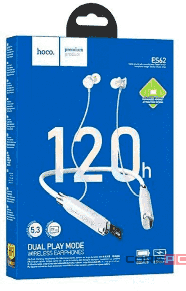 Беспроводные наушники для спорта Hoco ES62 BT5.3/800mAh/120ч серый