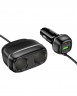Автомобильное заряд. устр. Hoco Z59 240w 1USB/1T-C/2-12V чёрный