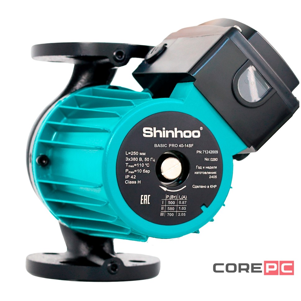 Насос циркуляционный Shinhoo BASIC PRO 40-14SF (3x380В)