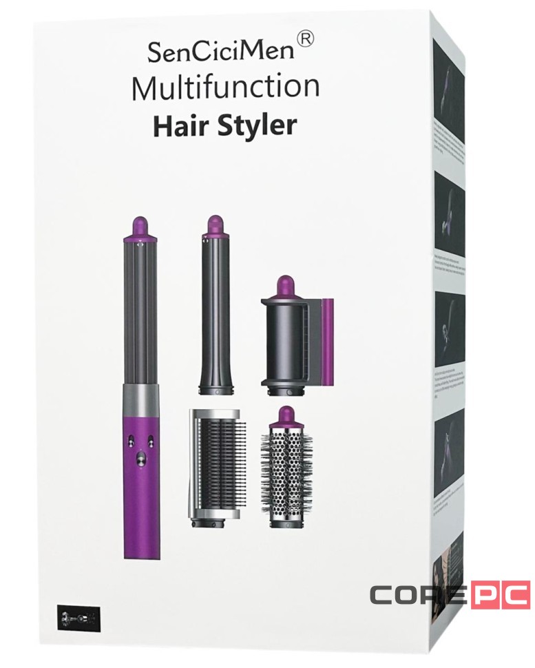 Мультистайлер SenCiciMen X9 EU( европейской вилкой) Насадок 4шт розовая