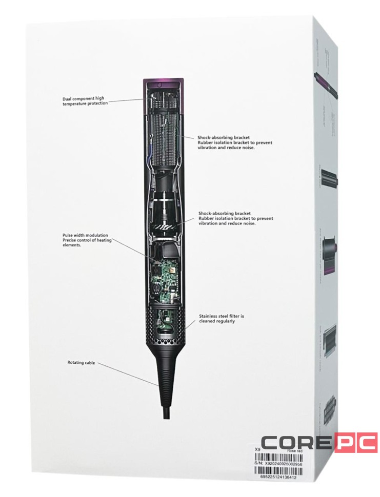 Мультистайлер SenCiciMen X9 EU( европейской вилкой) Насадок 4шт розовая