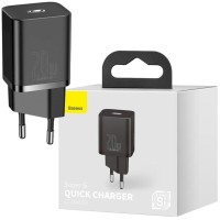 Сетевое зар. устр. Baseus Super Si Quick Charger 1C 20W EU CCSUP-B01 черное