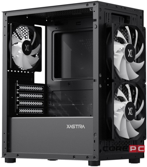 Компьютерный корпус XASTRA A303M TG 3FRGB Black (A303M-2FC14F-1FC12F)