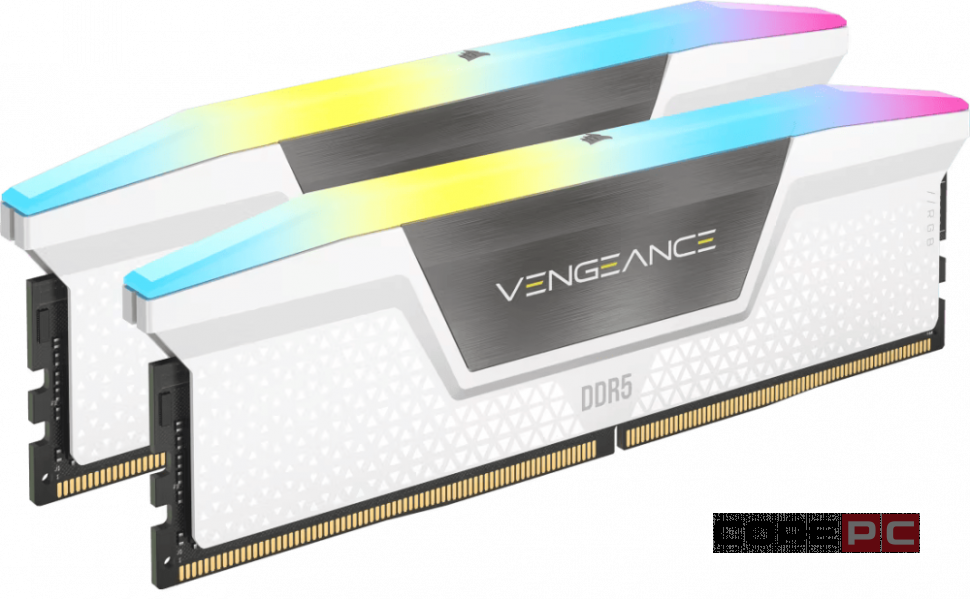 Оперативная память 32 Gb 6400 MHz Corsair VENGEANCE RGB White XMP (CMH32GX5M2B6400C36W)