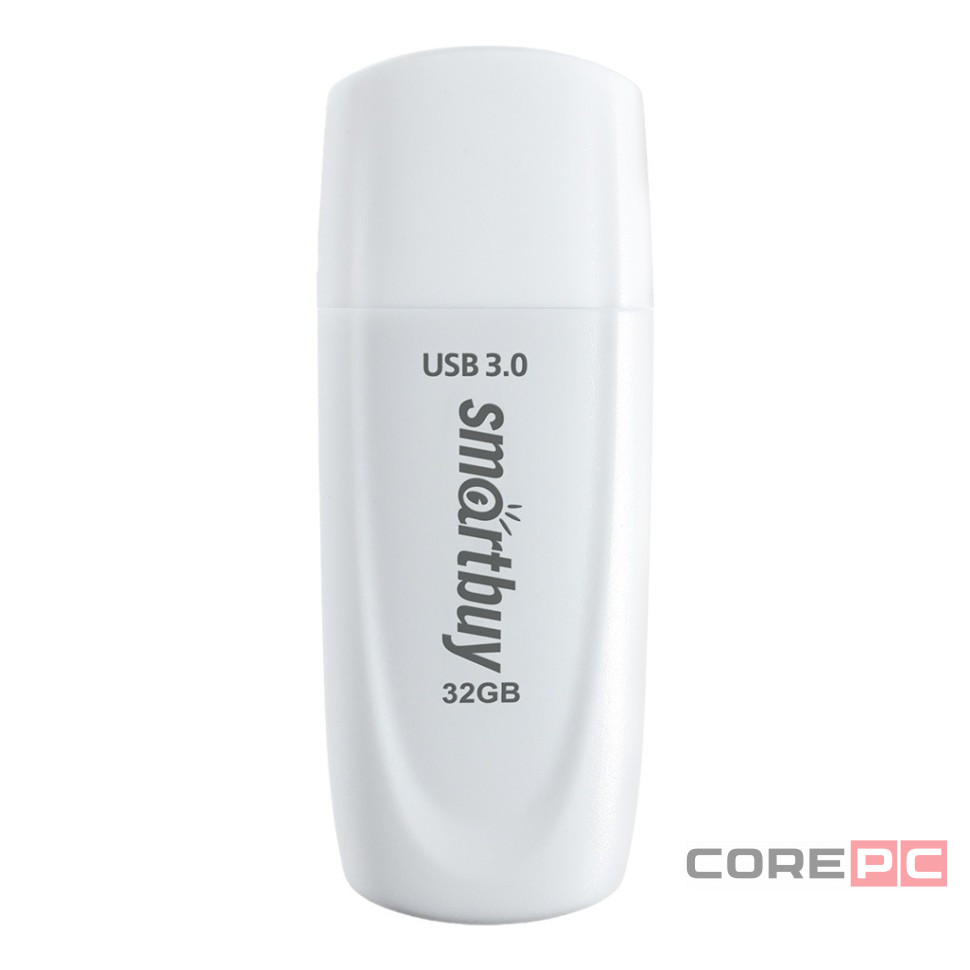 3.0/3.1 USB флеш накопитель Smartbuy 032GB Scout White (SB032GB3SCW)