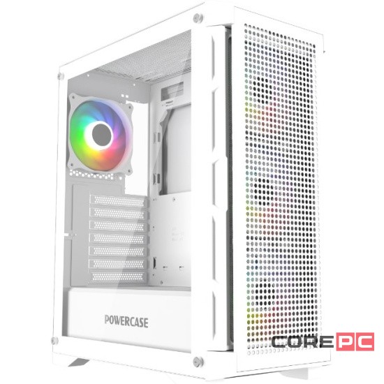 Компьютерный корпус Powercase Ultimate TG ARGB White (CUW-A4)