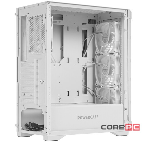 Компьютерный корпус Powercase Ultimate TG ARGB White (CUW-A4)