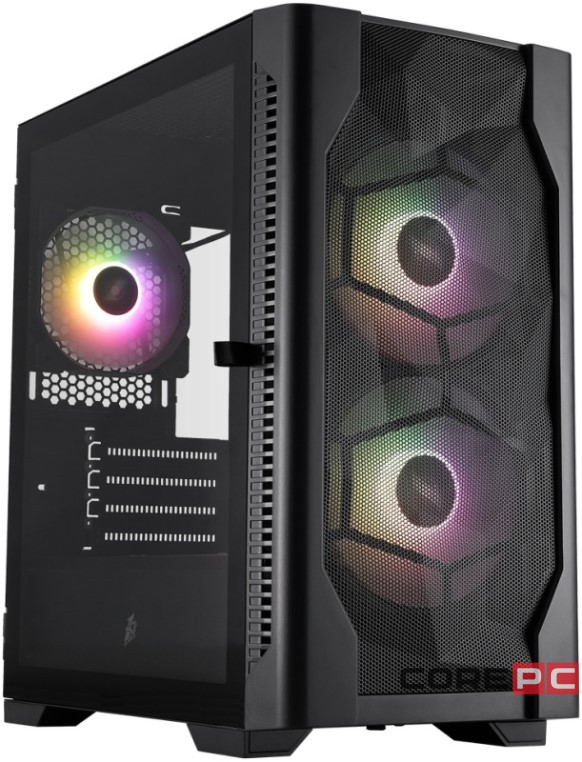 Компьютерный корпус 1STPLAYER DK D4-M ARGB Black (D4-M-BK-2F7-14-1F7)