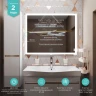 Зеркало MIXLINE Минио 1000х800 (ШВ) сенсорный выключатель, светодиодная подсветка