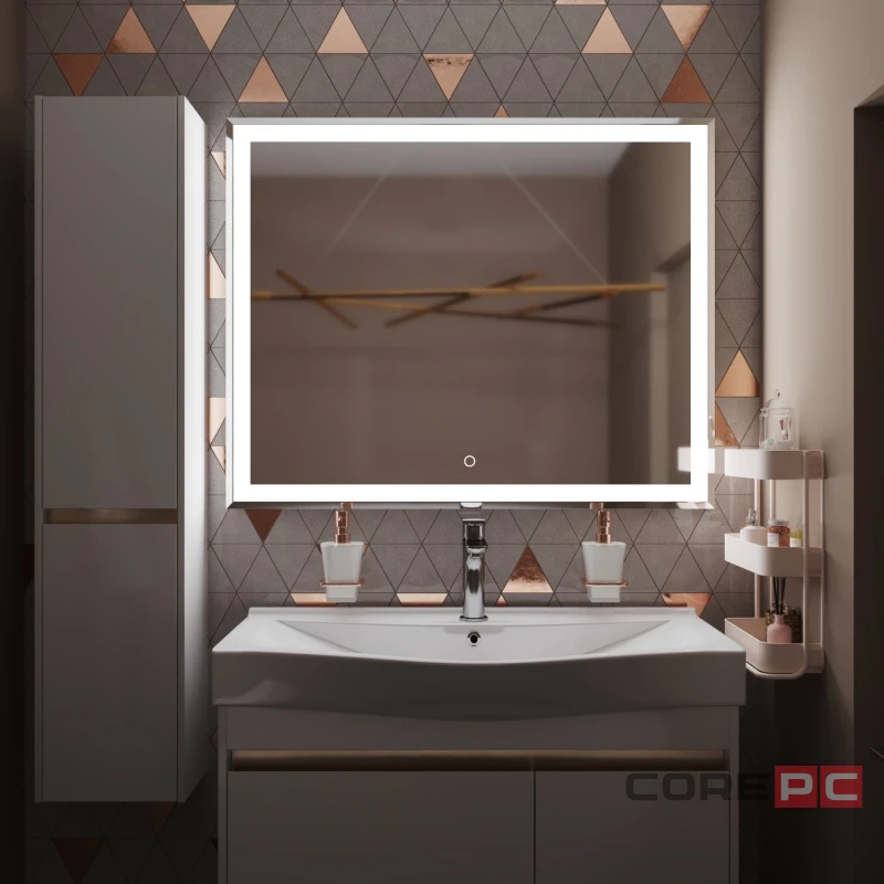 Зеркало MIXLINE Минио 1000х800 (ШВ) сенсорный выключатель, светодиодная подсветка