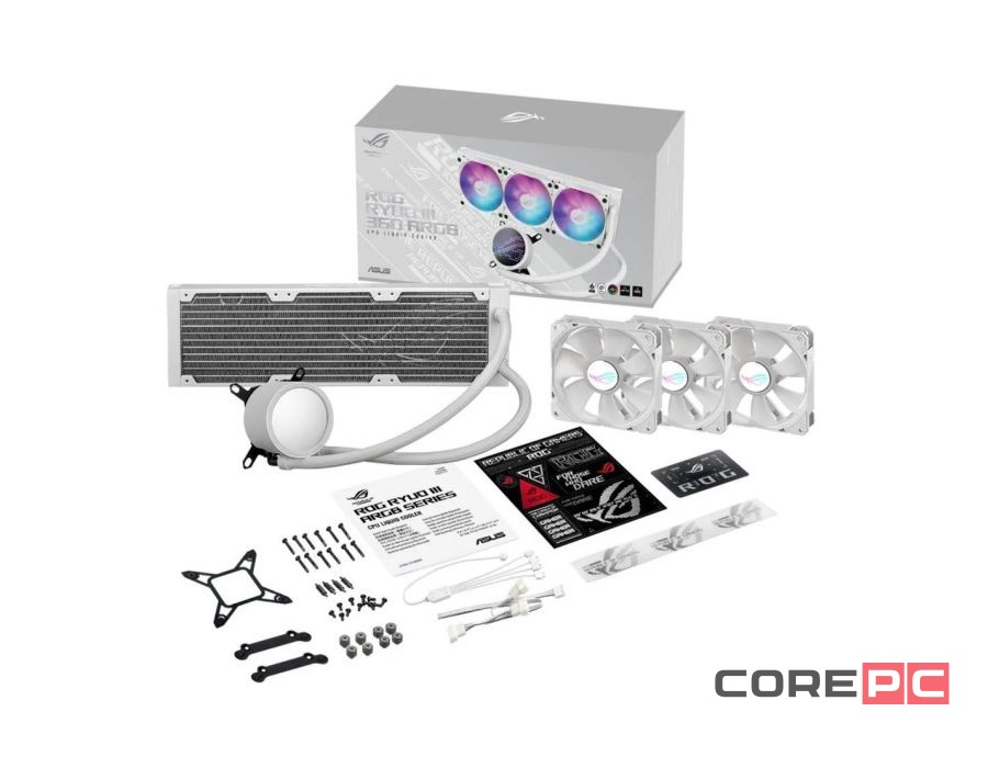 Система жидкостного охлаждения для процессора ASUS ROG RYUO III 360 ARGB White 90RC00I2-M0UAY0