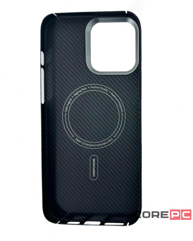 Накладка для i-Phone 16 Pro Max Keephone Kevilar Sweden MagSnap черный