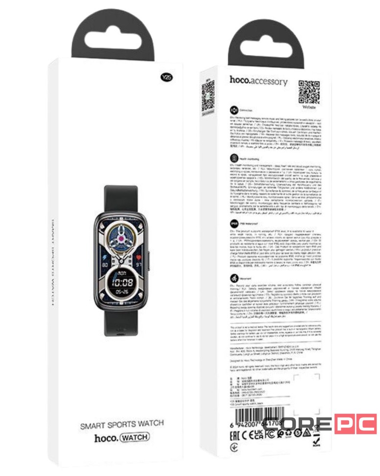 Смарт-часы Hoco Y25 Smart Sport Watch черные