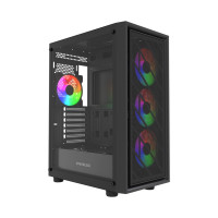 Компьютерный корпус Powercase Mistral EA16 TG FRGB Black (CMAEA16-L4)