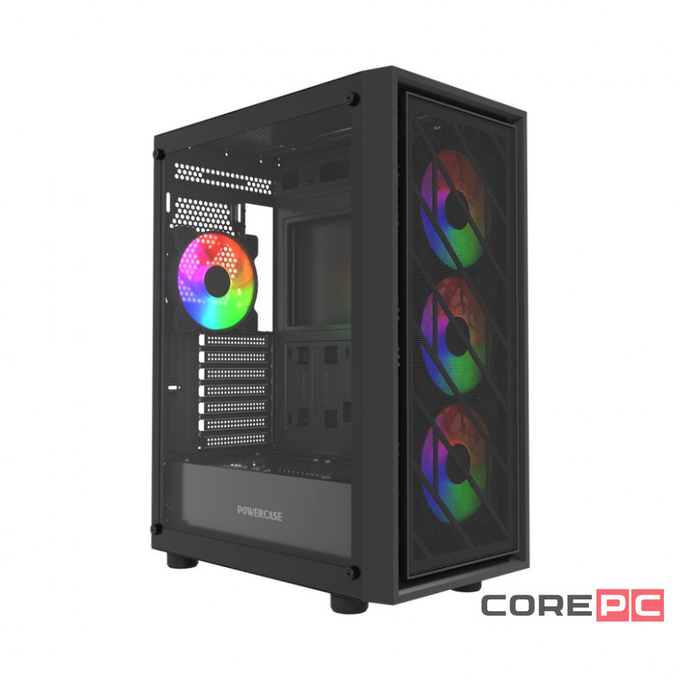 Компьютерный корпус Powercase Mistral EA16 TG FRGB Black (CMAEA16-L4)
