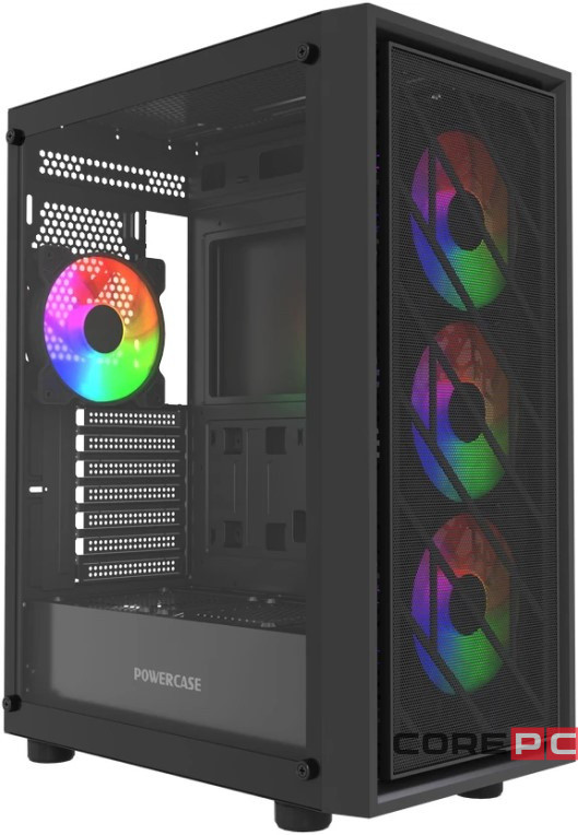 Компьютерный корпус Powercase Mistral EA16 TG FRGB Black (CMAEA16-L4)