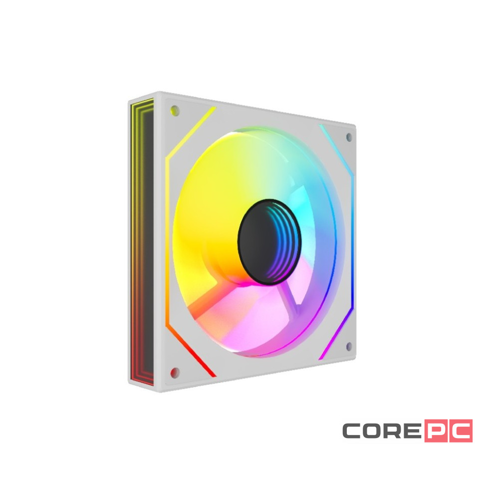 Вентилятор для корпуса Powercase (M52-12W ARGB) White