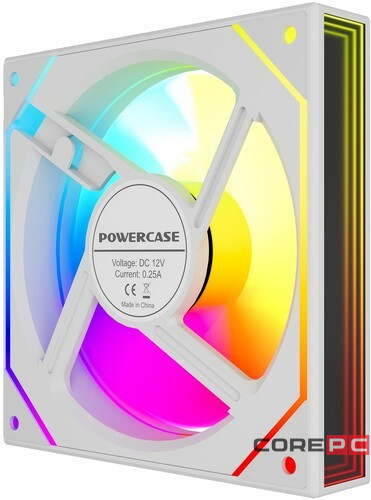 Вентилятор для корпуса Powercase (M52-12W ARGB) White