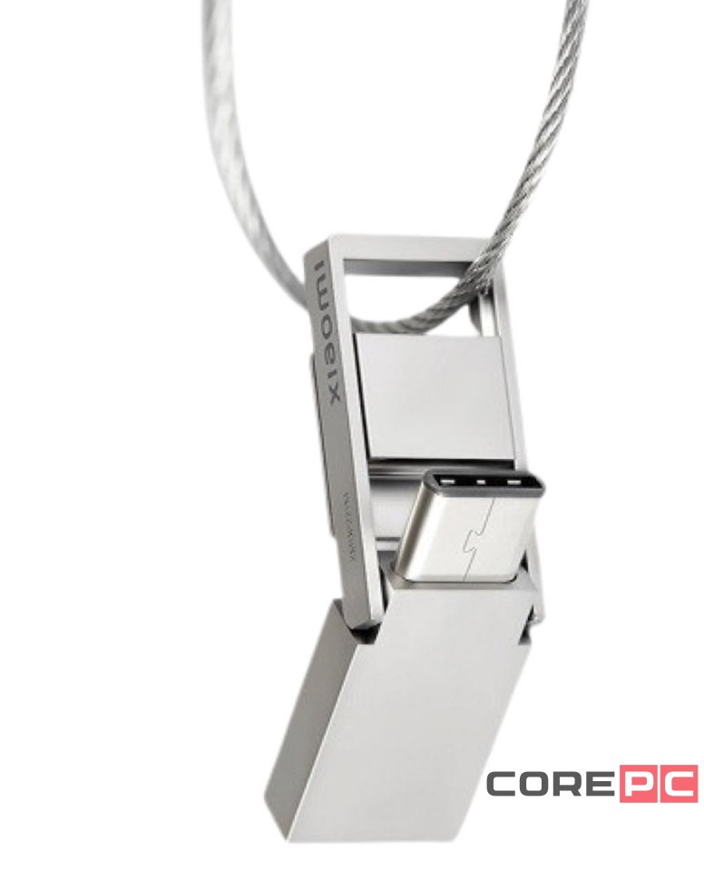 USB флеш накопитель Xiaomi Dual Interface USB Flash Drive 64Gb (XMUP21YM) серебристый