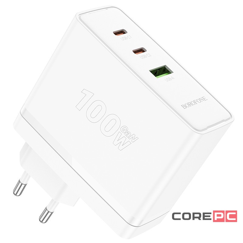 Сетевое зар. устр. Borofone BN11 1USB/2C 30W/100W белое