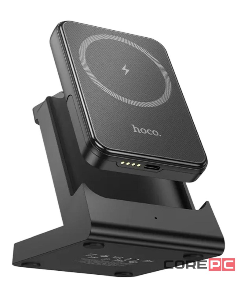 Powerbank с беспроводной зарядкой MagSafe Hoco J149 5000mAh 1USB-C 15W чёрный