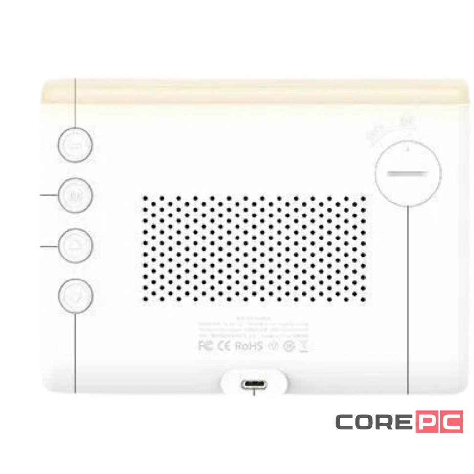 Беспроводное зарядное устройство + часы Recci RLS-L12 15W белое