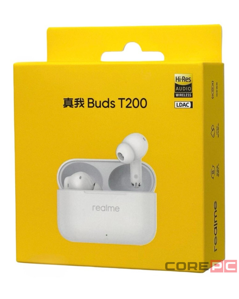 Беспроводные наушники TWS Realme Buds T200 RMA2410 белые