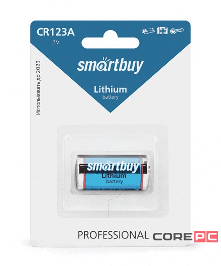 Литиевый элемент питания Smartbuy CR123A/1B (12/144) SBBL-123A-1B