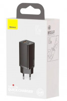 Сетевое зар. устр. Baseus GaN2 Lite Quick Charger 1USB/1C 65W (CCGAN2L-B01) черное